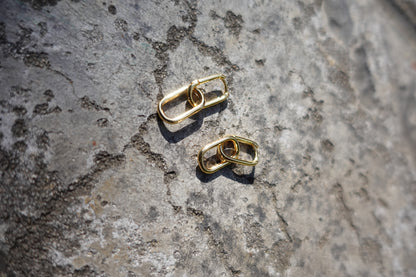 Link Earrings ( Gold )