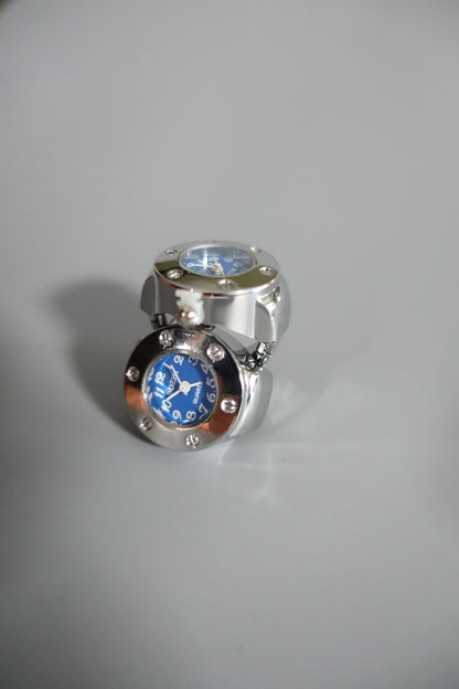 Blue Face Ring Watch