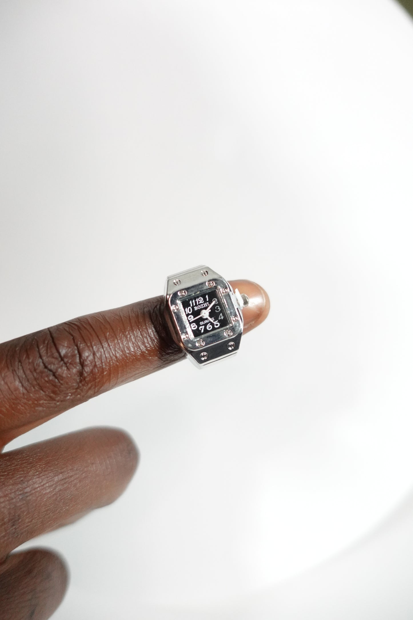 Black Face Ring Watch