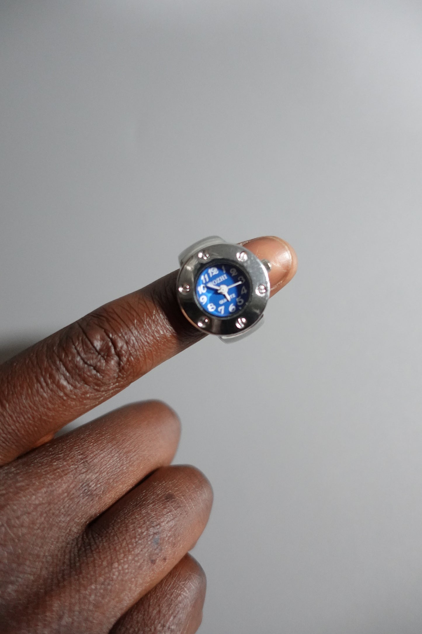 Blue Face Ring Watch